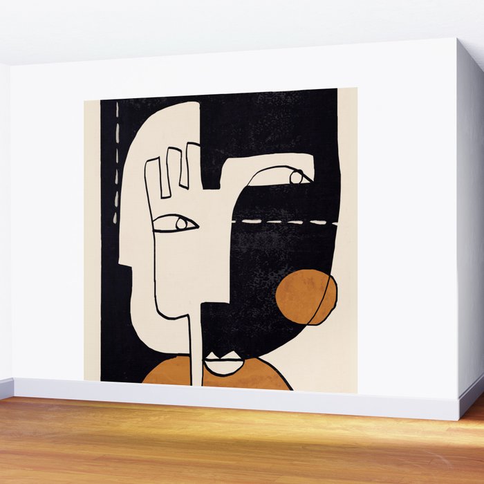 Abstract Face 55 Wall Mural Gallery Image 2