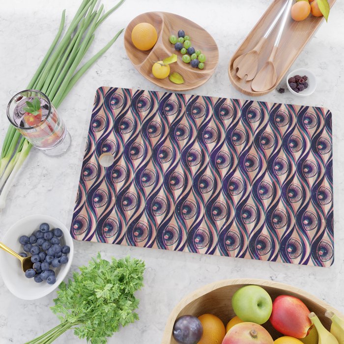 Hypnotized - vintage violet  Cutting Board Gallery Image 2