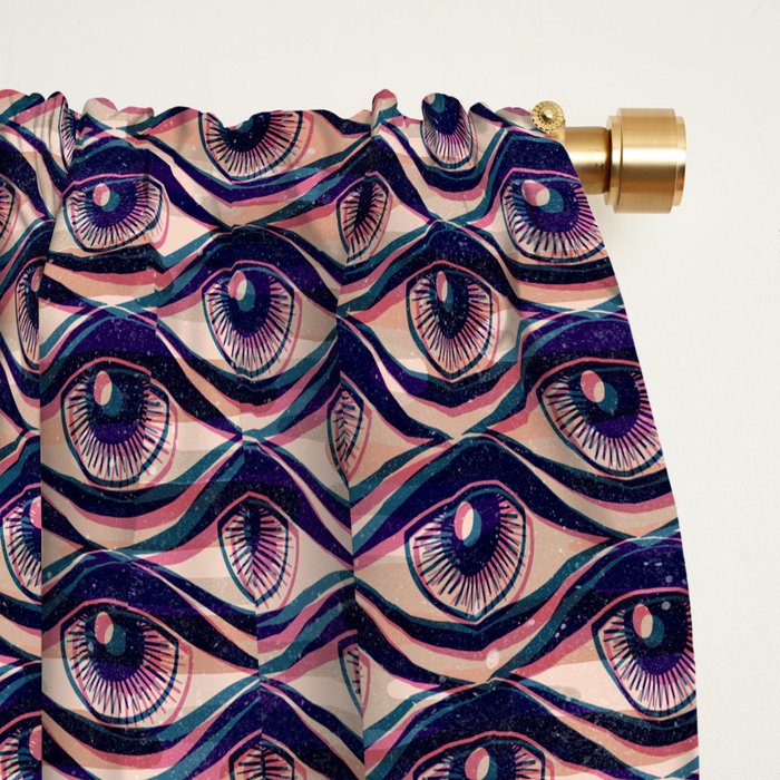 Hypnotized - vintage violet  Window Curtain Gallery Image 2