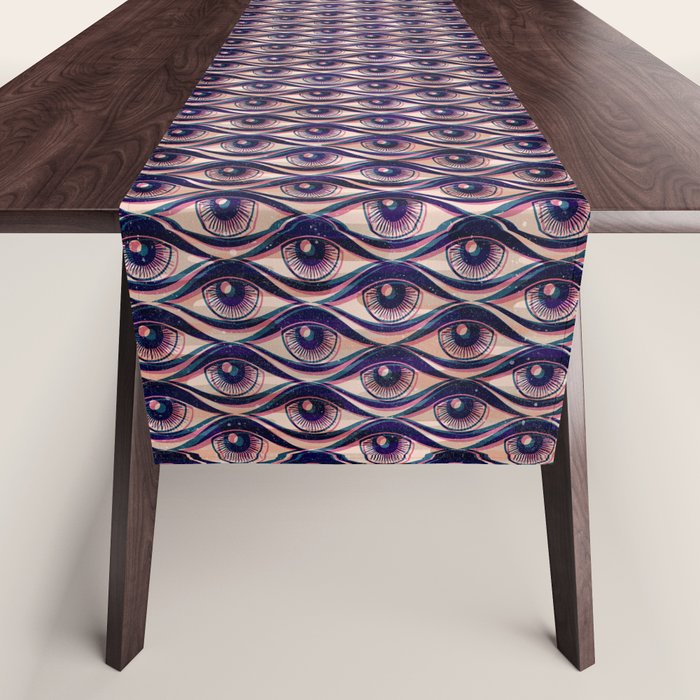 Hypnotized - vintage violet  Table Runner Gallery Image 1