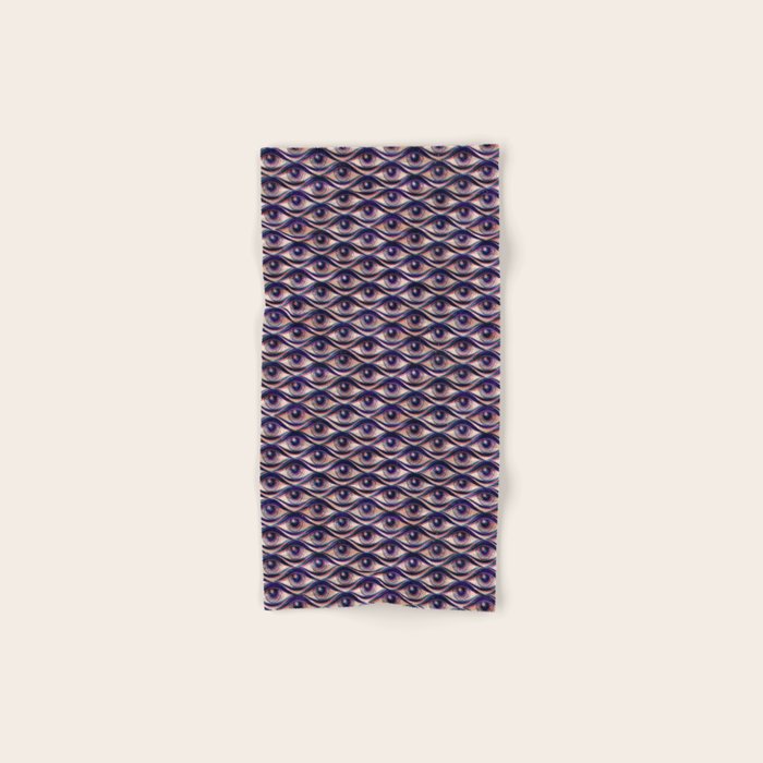 Hypnotized - vintage violet  Bath Towel Gallery Image 1