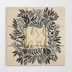 C'est la Vie - Grey & Gold Wood Wall Art Gallery Image 1