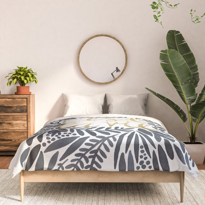 C'est la Vie - Grey & Gold Comforter Gallery Image 3