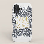 C'est la Vie - Grey & Gold iPhone Case Gallery Image 1