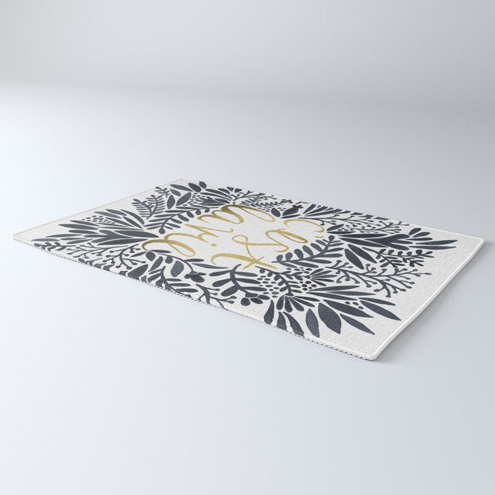 C'est la Vie - Grey & Gold Rug Gallery Image 3