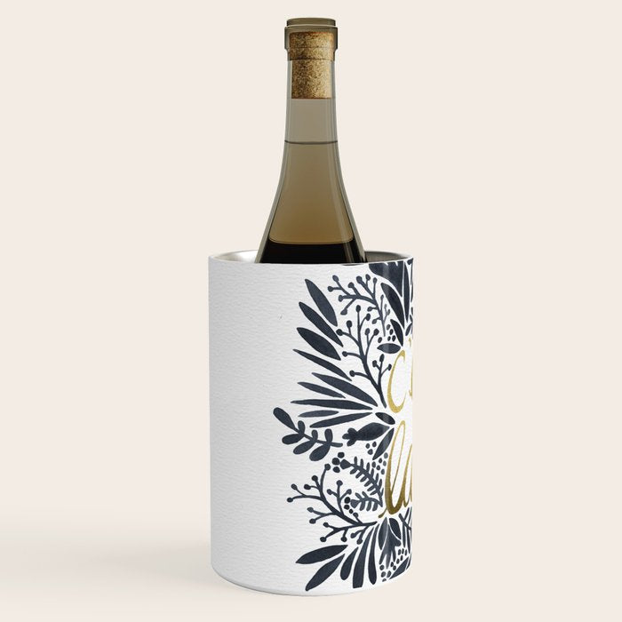 C'est la Vie - Grey & Gold Wine Chiller Gallery Image 2