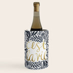 C'est la Vie - Grey & Gold Wine Chiller Gallery Image 1