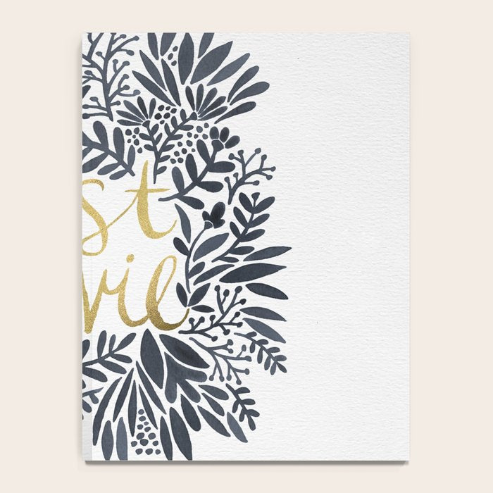 C'est la Vie - Grey & Gold Notebook Gallery Image 4