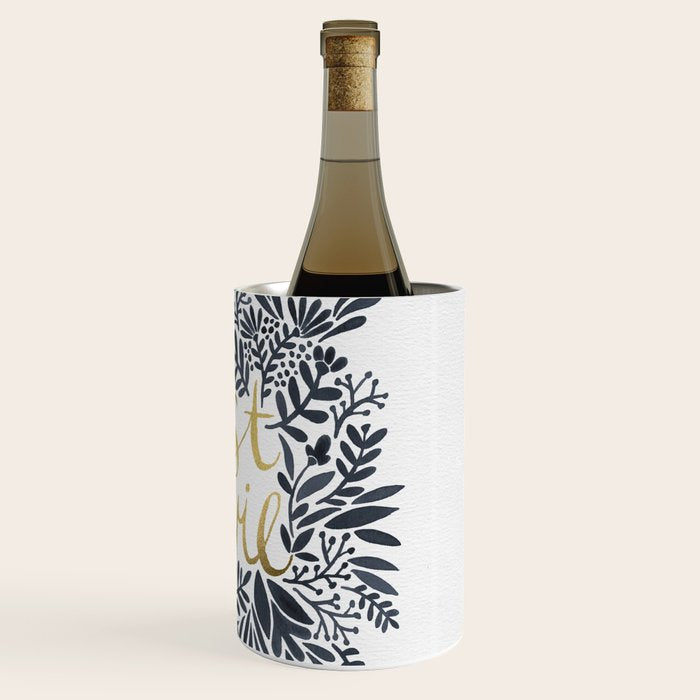 C'est la Vie - Grey & Gold Wine Chiller Gallery Image 3