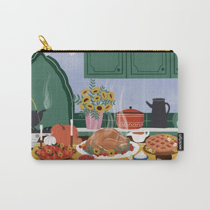 Thanksgiving dinner Carry All Pouch Gallery Image 1