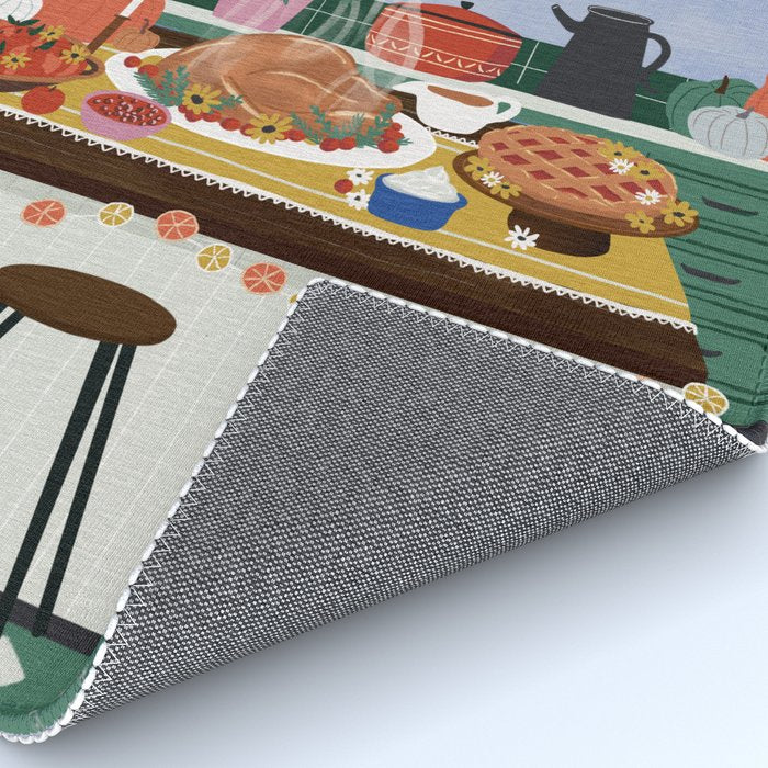 Thanksgiving dinner Rug Gallery Image 4