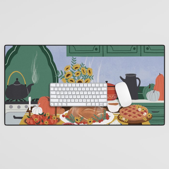 Thanksgiving dinner Desk Mat Gallery Image 1