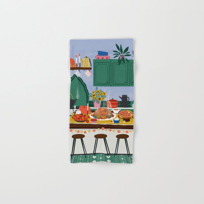 Thanksgiving dinner Bath Towel Gallery Image 1