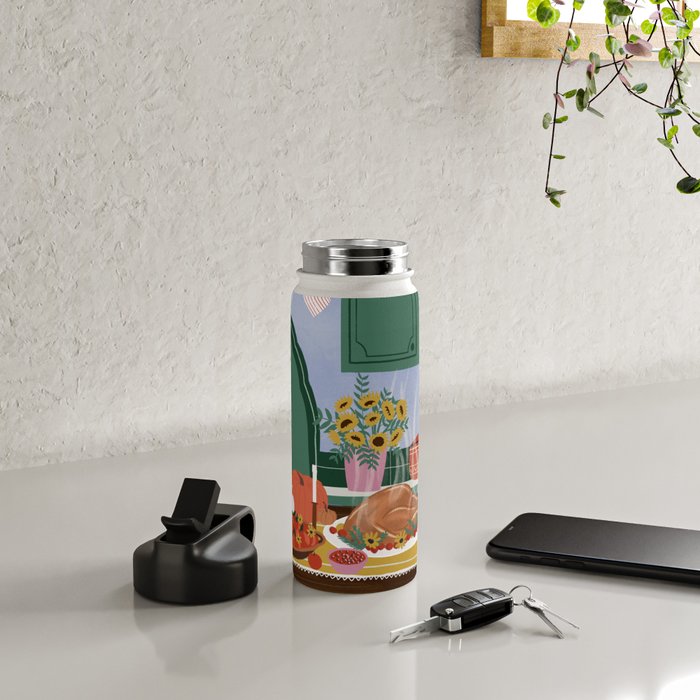 Thanksgiving dinner Water Bottle Gallery Image 4