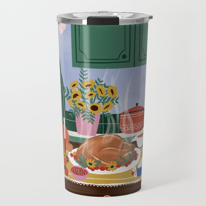 Thanksgiving dinner Travel Mug Gallery Image 1