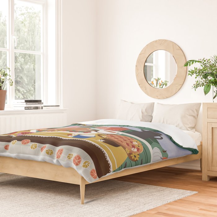 Thanksgiving dinner Duvet Cover Gallery Image 2