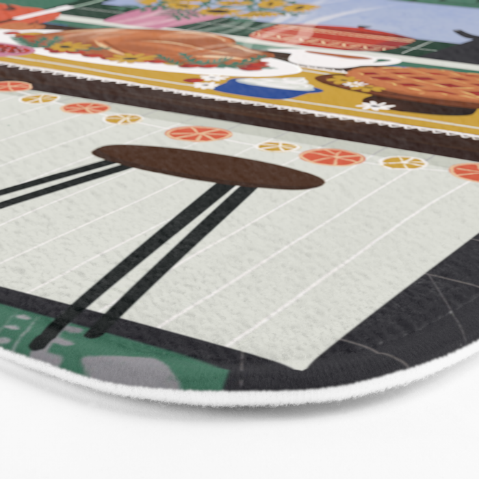 Thanksgiving dinner Bath Mat Gallery Image 3