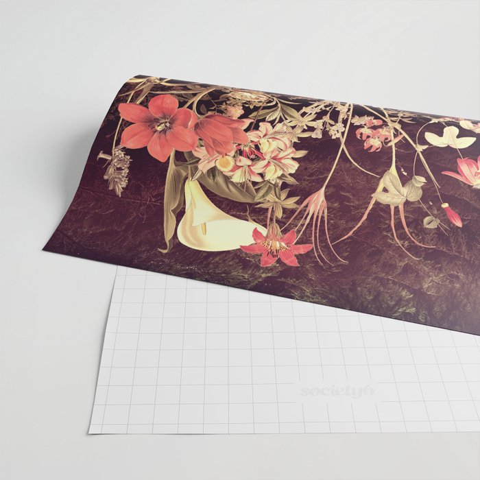 Bloom Skull Wrapping Paper Gallery Image 2