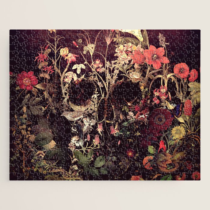 Bloom Skull Jigsaw Puzzle