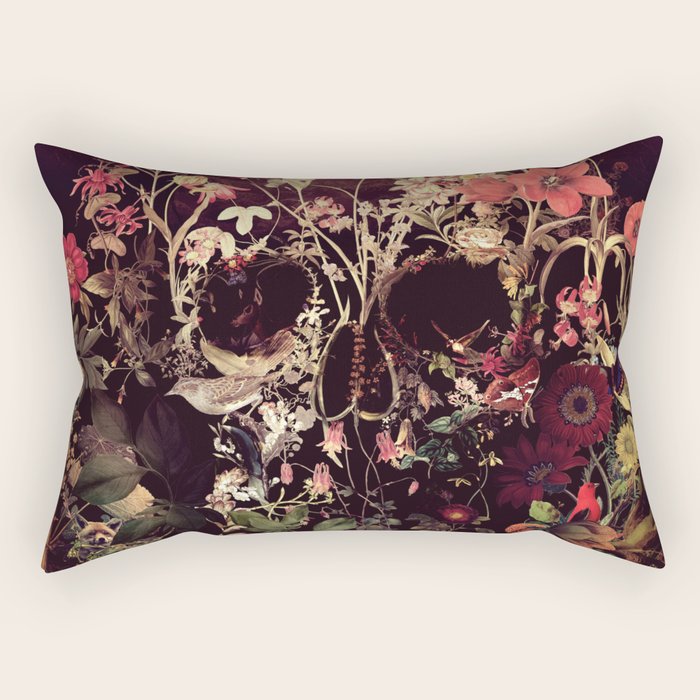 Bloom Skull Rectangular Pillow Gallery Image 1