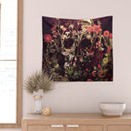 Bloom Skull Wall Tapestry Gallery Image 2