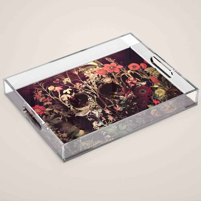 Bloom Skull Acrylic Tray Gallery Image 1