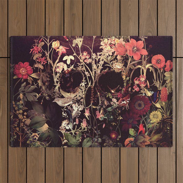 Bloom Skull Outdoor Rug Gallery Image 1