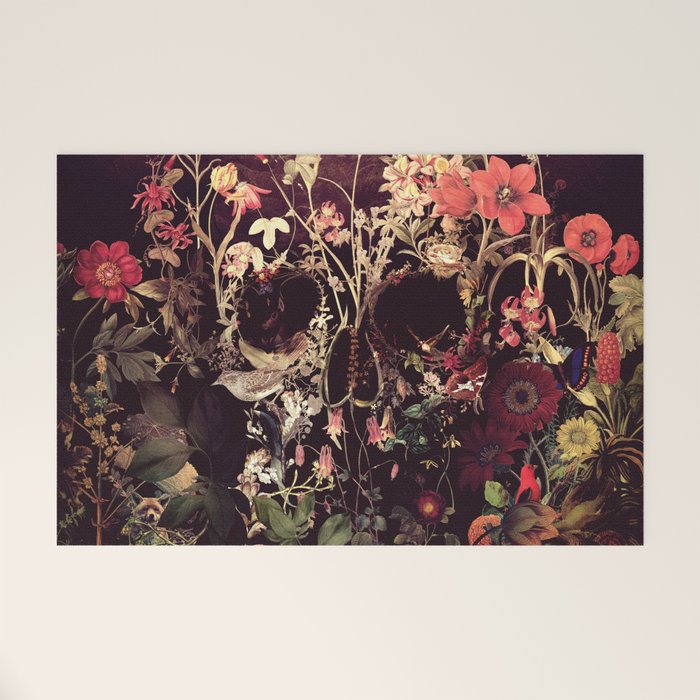 Bloom Skull Welcome Mat Gallery Image 1