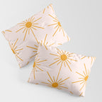 Sun Pattern On Pink Background Pillow Sham Gallery Image 3