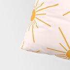 Sun Pattern On Pink Background Pillow Sham Gallery Image 4