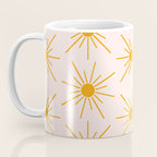 Sun Pattern On Pink Background Coffee Mug Gallery Image 3