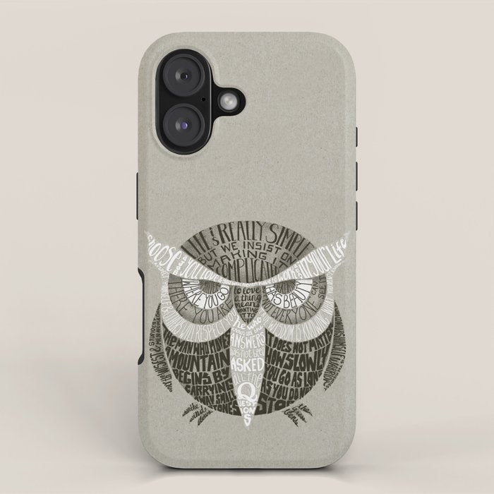 Wise Old Owl Says iPhone Case Gallery Image 1