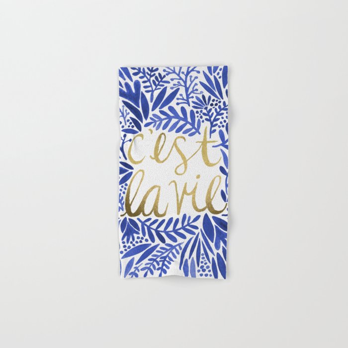 That's Life â Gold & Blue Bath Towel Gallery Image 1