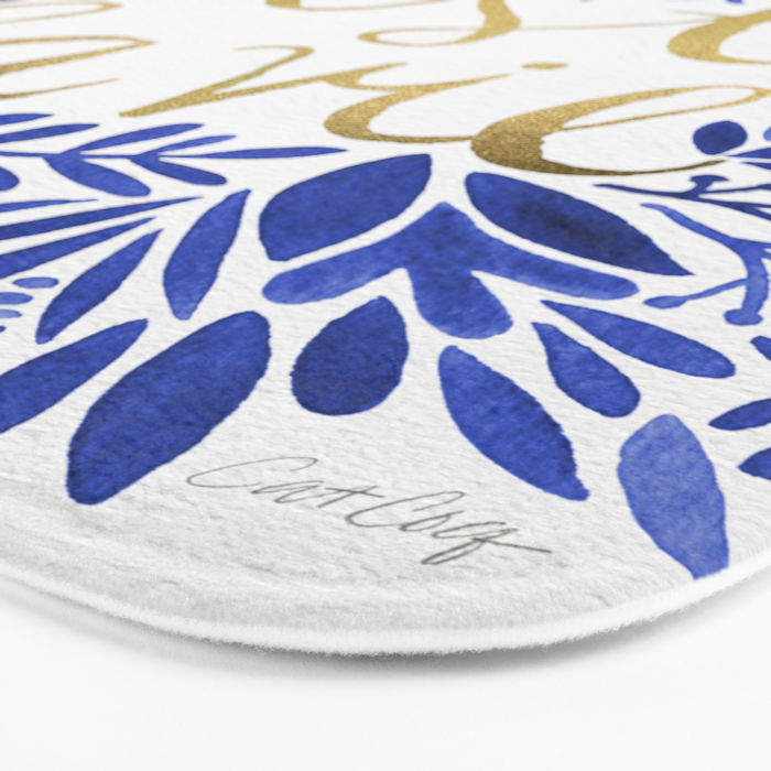 That's Life â Gold & Blue Bath Mat Gallery Image 3