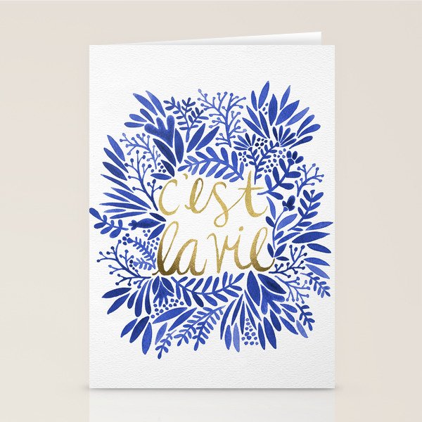 That's Life â Gold & Blue Stationery Card Gallery Image 1