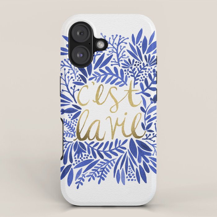 That's Life â Gold & Blue iPhone Case Gallery Image 1