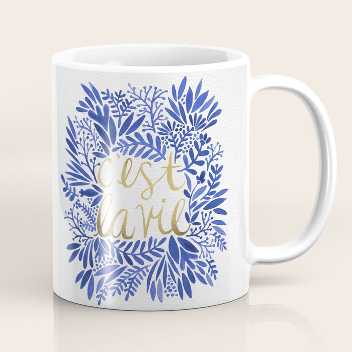 That's Life â Gold & Blue Coffee Mug Gallery Image 1