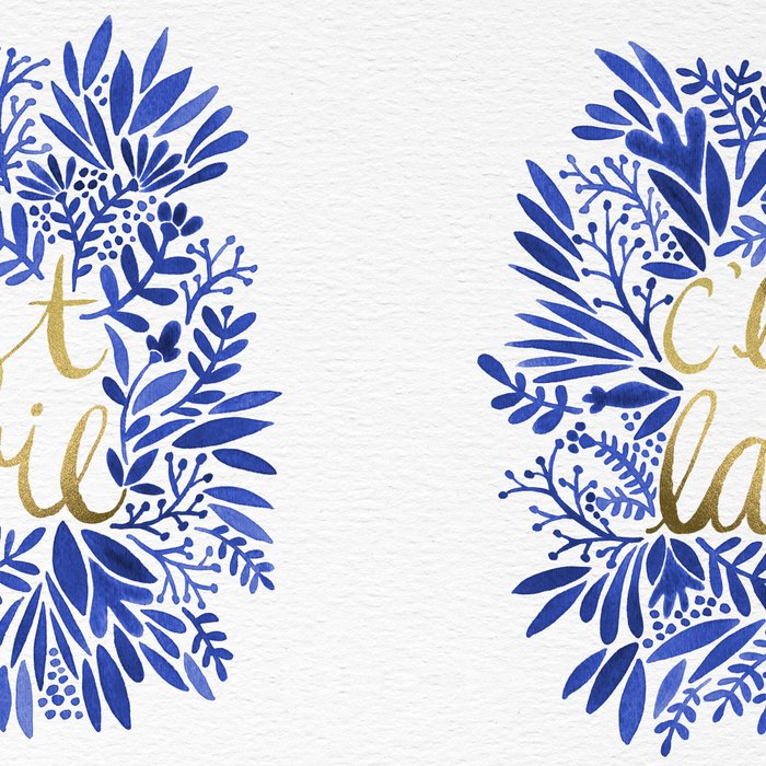 That's Life â Gold & Blue Coffee Mug Gallery Image 2
