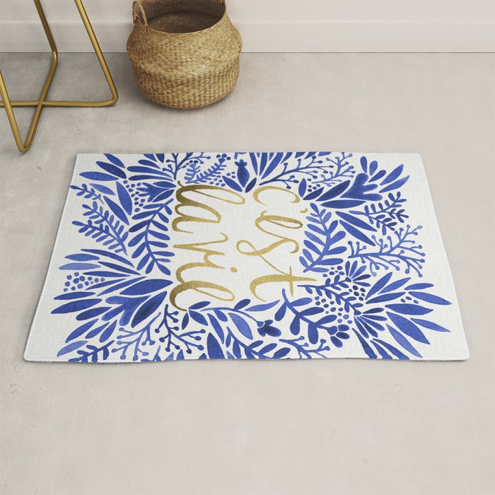 That's Life â Gold & Blue Rug Gallery Image 1
