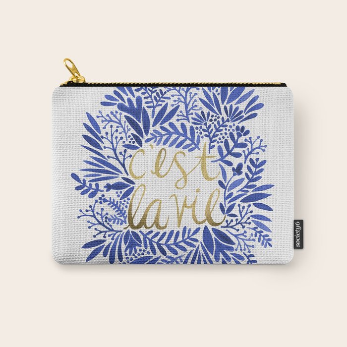 That's Life â Gold & Blue Carry All Pouch Gallery Image 1