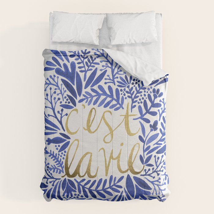 That's Life â Gold & Blue Comforter Gallery Image 1
