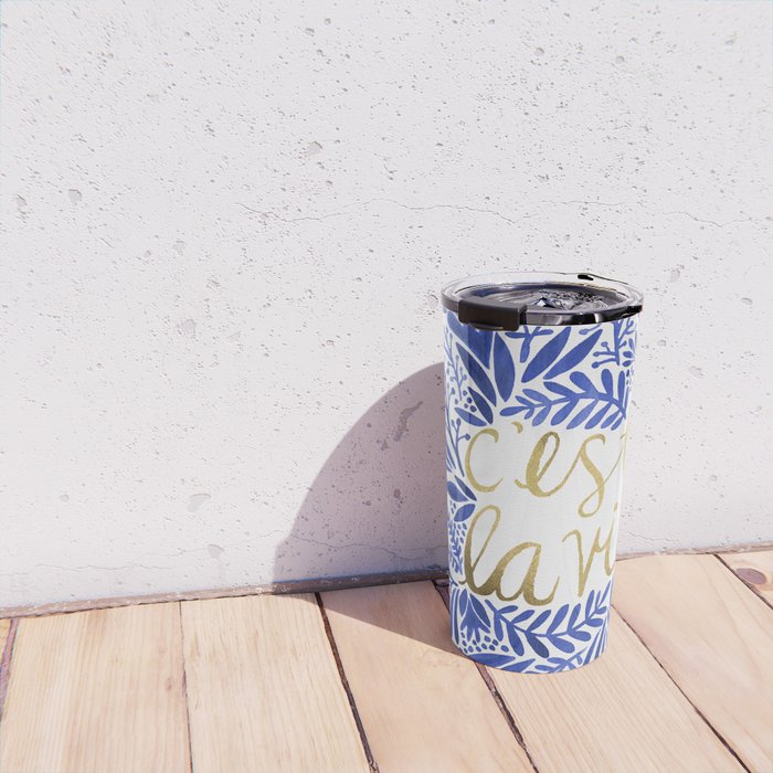 That's Life â Gold & Blue Travel Mug Gallery Image 4