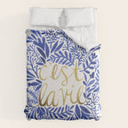 That's Life â Gold & Blue Duvet Cover Gallery Image 6
