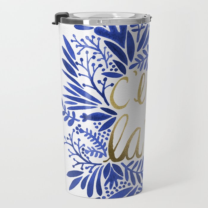 That's Life â Gold & Blue Travel Mug Gallery Image 3