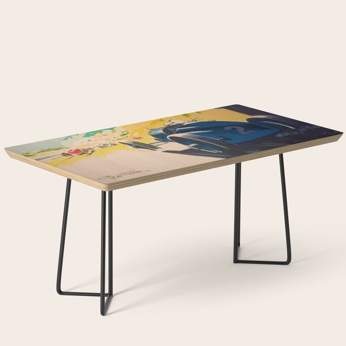 Vintage 1933 Monaco Grand Prix Car Advertisement Poster by Geo Ham Coffee Table Gallery Image 1