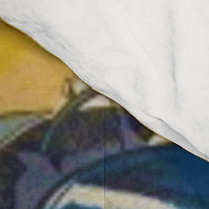 Vintage 1933 Monaco Grand Prix Car Advertisement Poster by Geo Ham Comforter Gallery Image 4