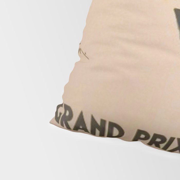 Vintage 1933 Monaco Grand Prix Car Advertisement Poster by Geo Ham Pillow Sham Gallery Image 4