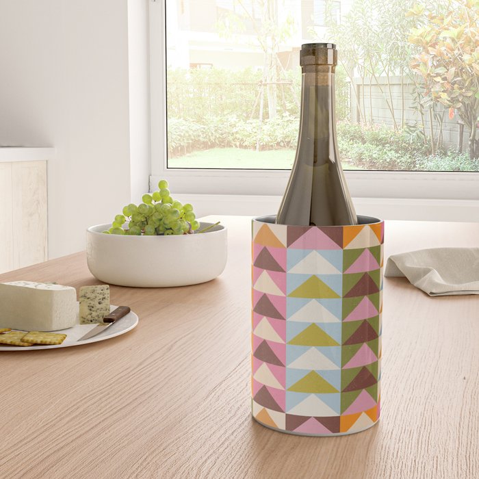 Quilt Triangle Shapes - Multi-color Wine Chiller Gallery Image 4