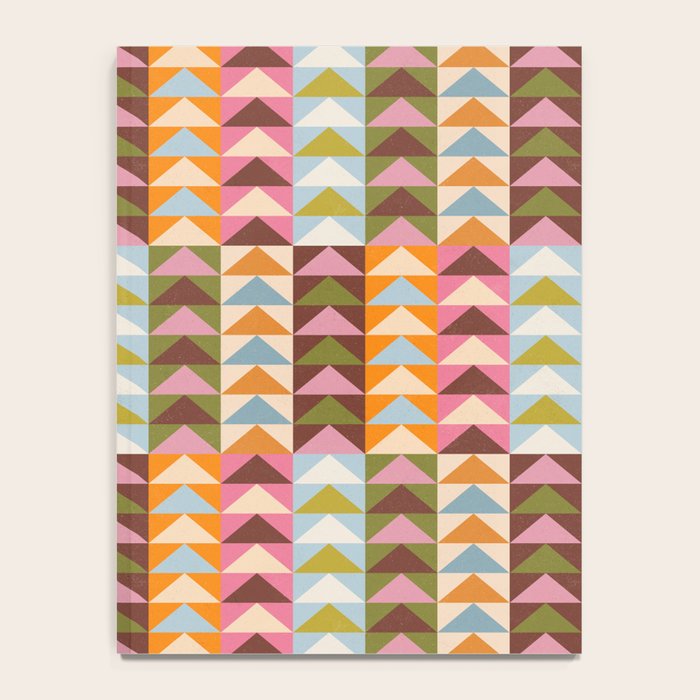 Quilt Triangle Shapes - Multi-color Notebook Gallery Image 4
