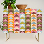 Quilt Triangle Shapes - Multi-color Credenza Gallery Image 1